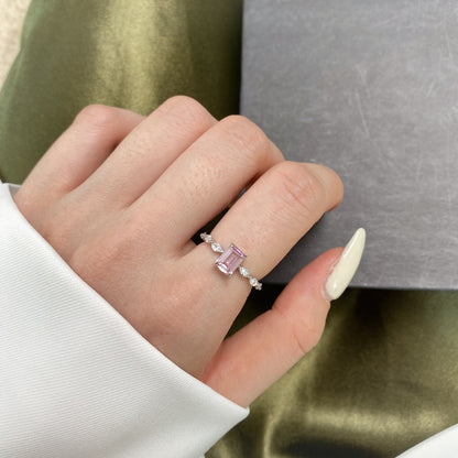 [Together]1.0 Carat Dainty Resplendent Radiant Cut Daily Ring