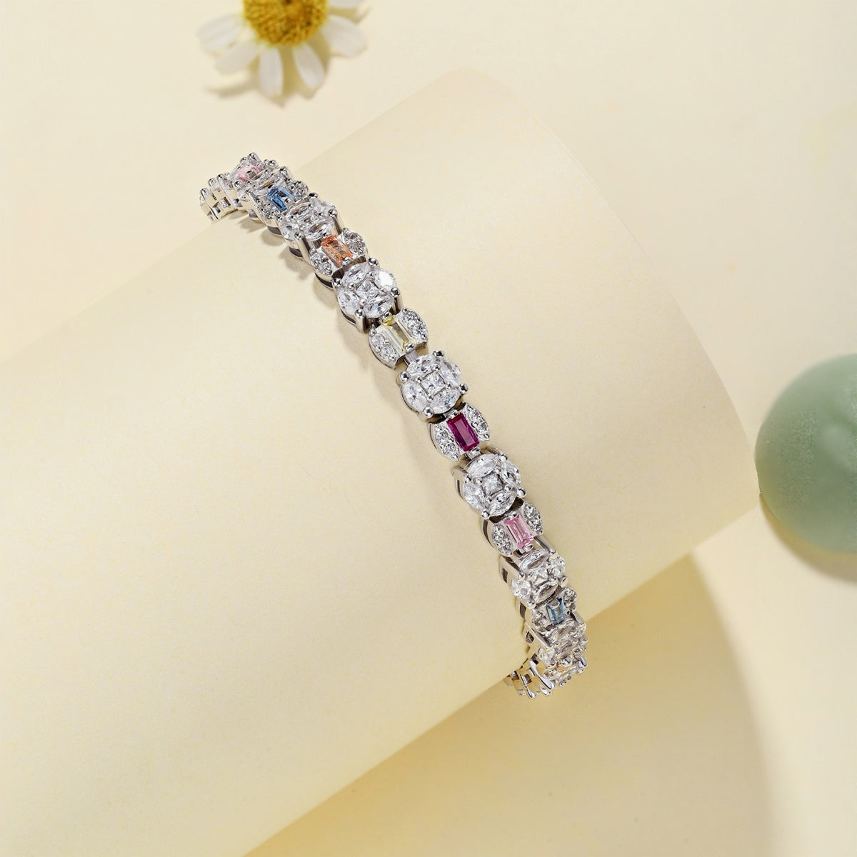 [Together]Dazzling Radiant Multi Cut Daily Bracelet