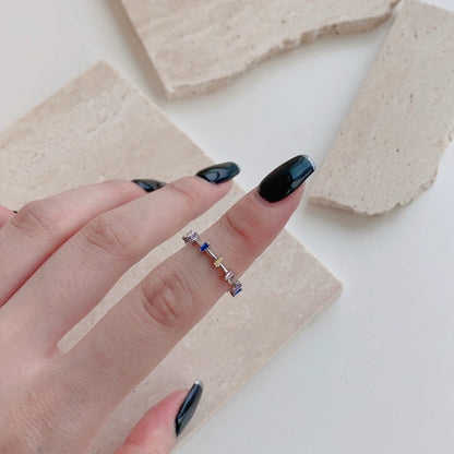 [Together]Unique Trapezoid Cut Daily Ring