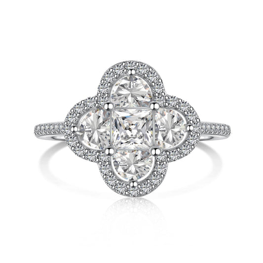 [Together]Luxurious Eternity Flower Shape Banquet Ring