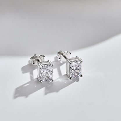 [Together]Radiant Luxurious Princess Cut Daily Earrings