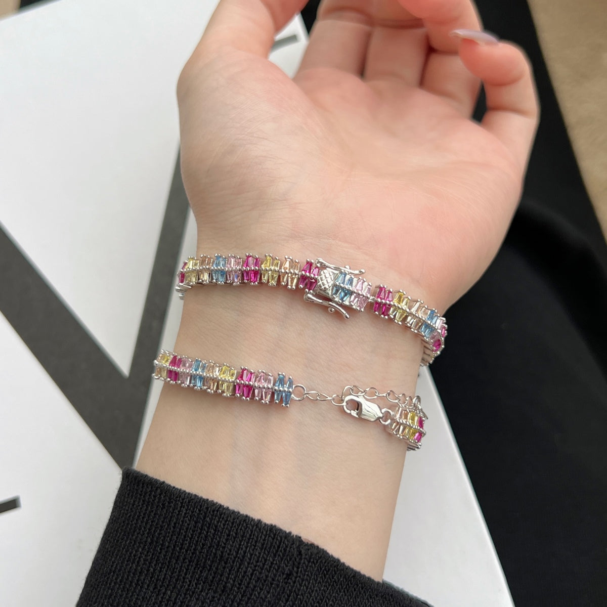 [Together]Sparkling Exquisite Multi Cut Party Bracelet